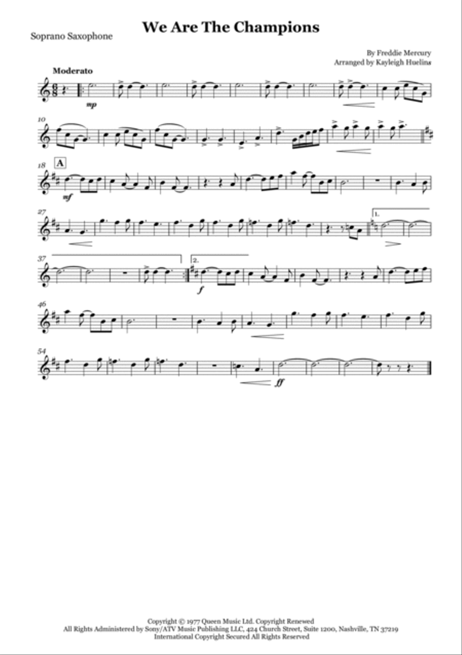 We Are The Champions Woodwind Ensemble scores gallery preview page 5