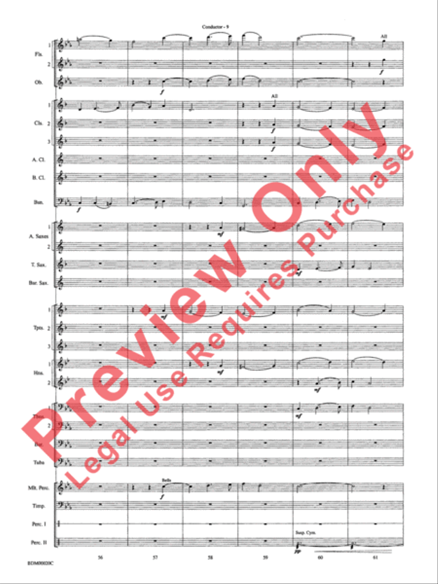 Coventry Carol Concert Band scores gallery preview page 11