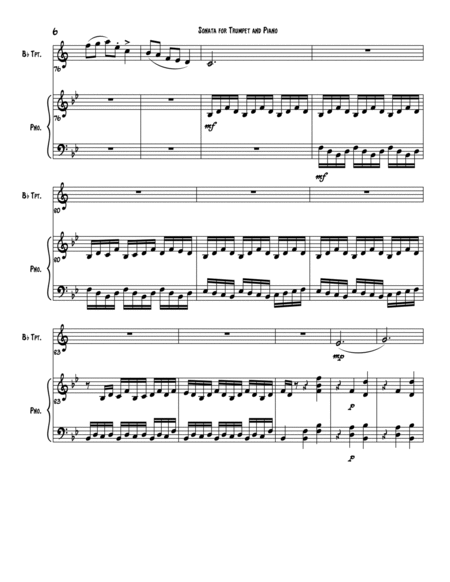 Sonata for Trumpet in B flat and Piano image number null