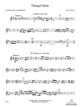 Tintagel Suite: E-flat Baritone Saxophone