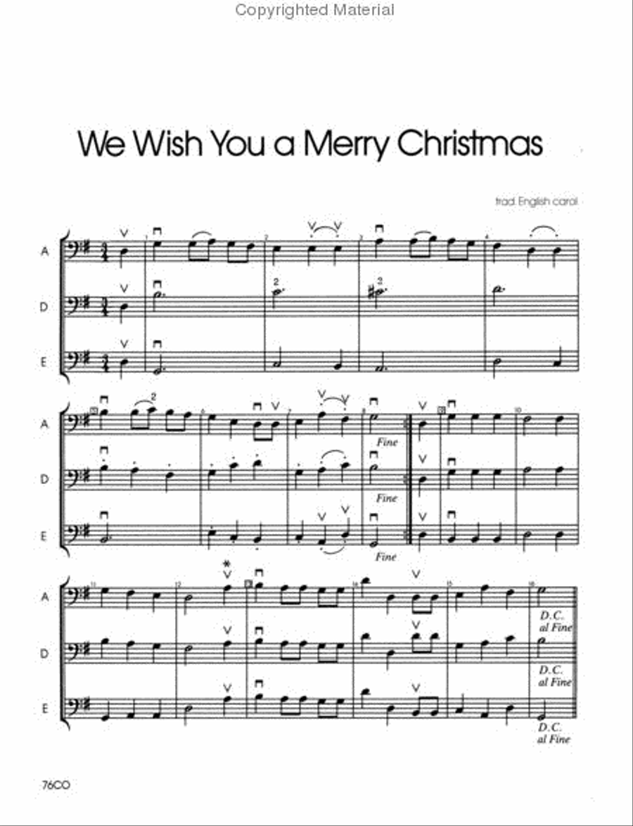 Christmas Kaleidoscope - Cello Orchestra scores gallery preview page 3