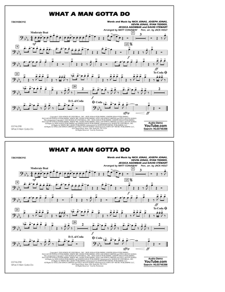 What a Man Gotta Do (arr. Jack Holt and Matt Conaway) - Trombone