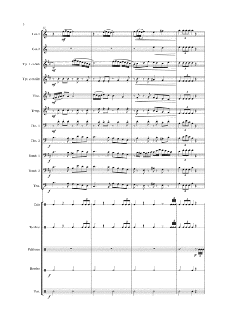 Costaleros de fe Brass Ensemble scores gallery preview page 6