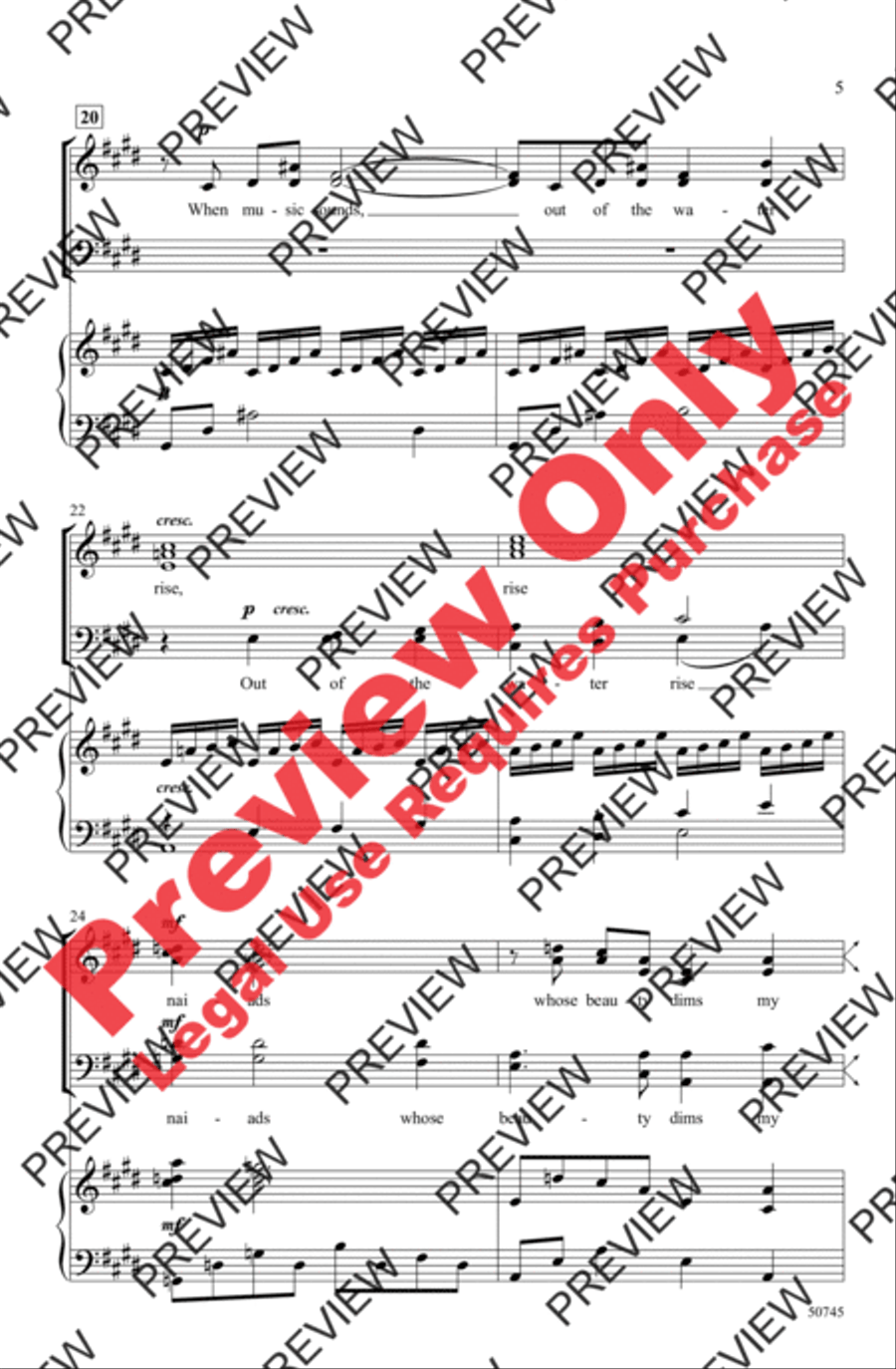 When Music Sounds When Music Sounds 4-Part scores gallery preview page 5