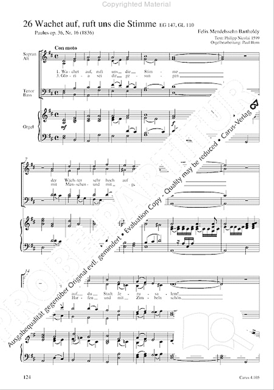 Choral collection Mendelssohn - editionchor Choir scores gallery preview page 125