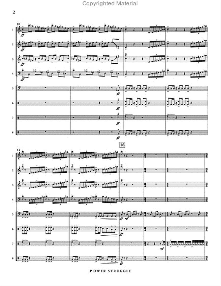 Power Struggle Percussion Ensemble scores gallery preview page 3