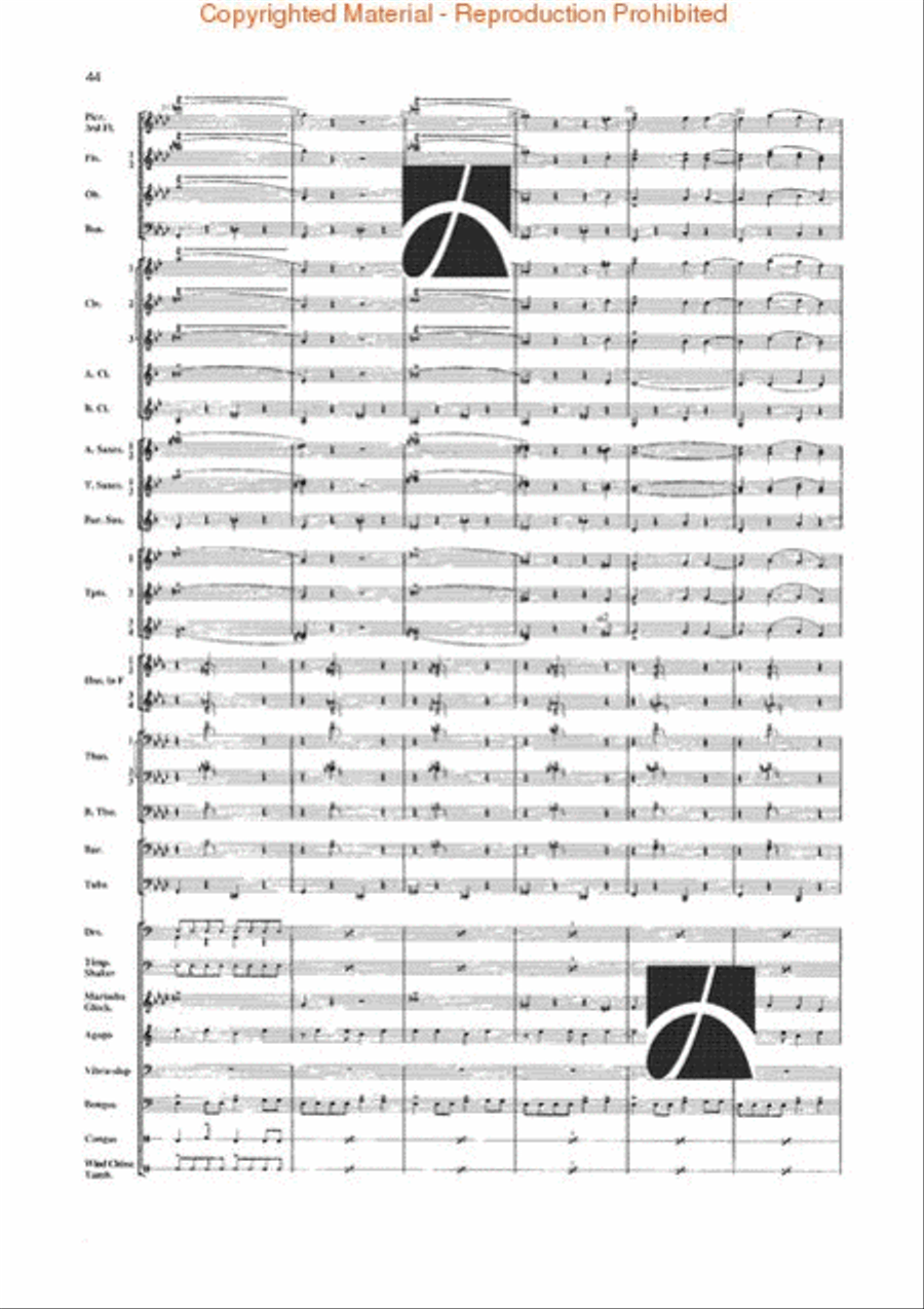 Jungle Fantasy Jungle Fantasy Concert Band scores gallery preview page 41