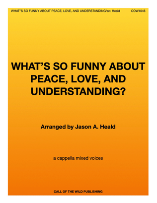 (what's So Funny 'bout) Peace, Love And Understanding