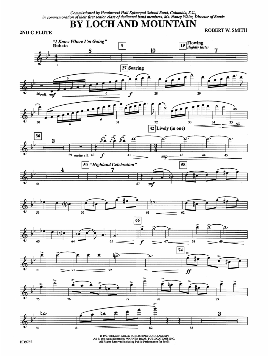 By Loch and Mountain: 2nd Flute