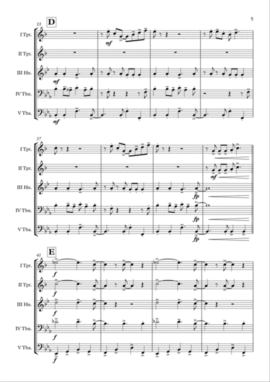 Tequila Euphonium scores gallery preview page 6