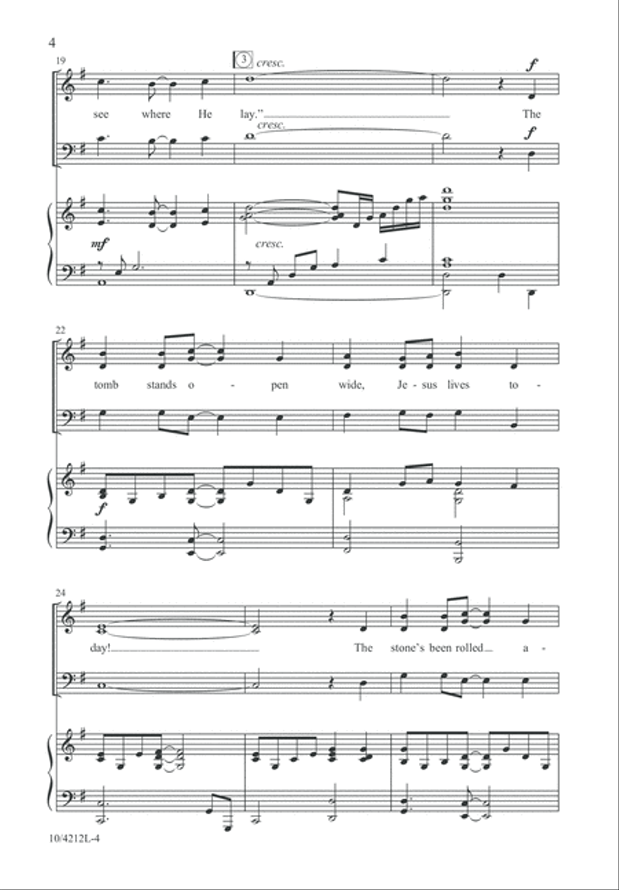The Tomb Stands Open Wide 3-Part scores gallery preview page 4