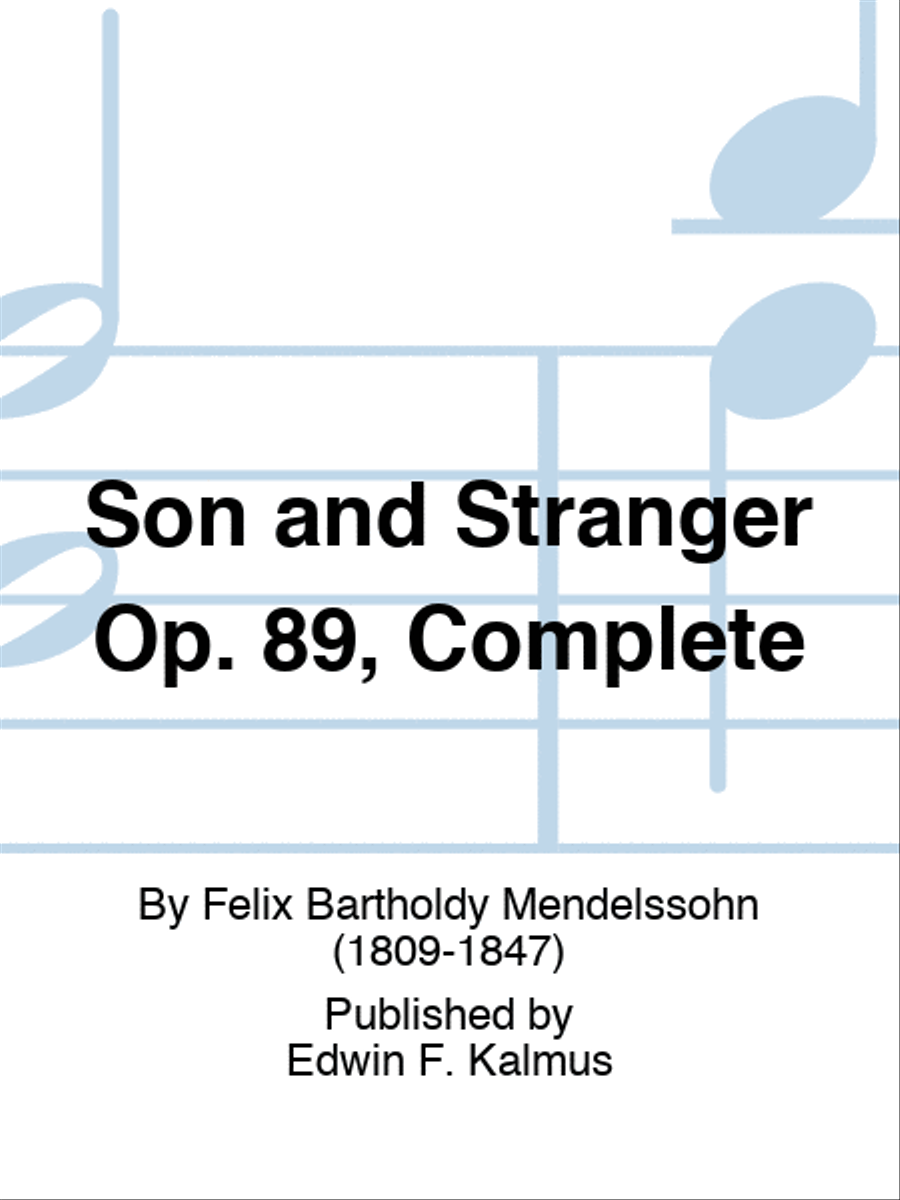 Son and Stranger Op. 89, Complete Choir scores gallery preview page 1