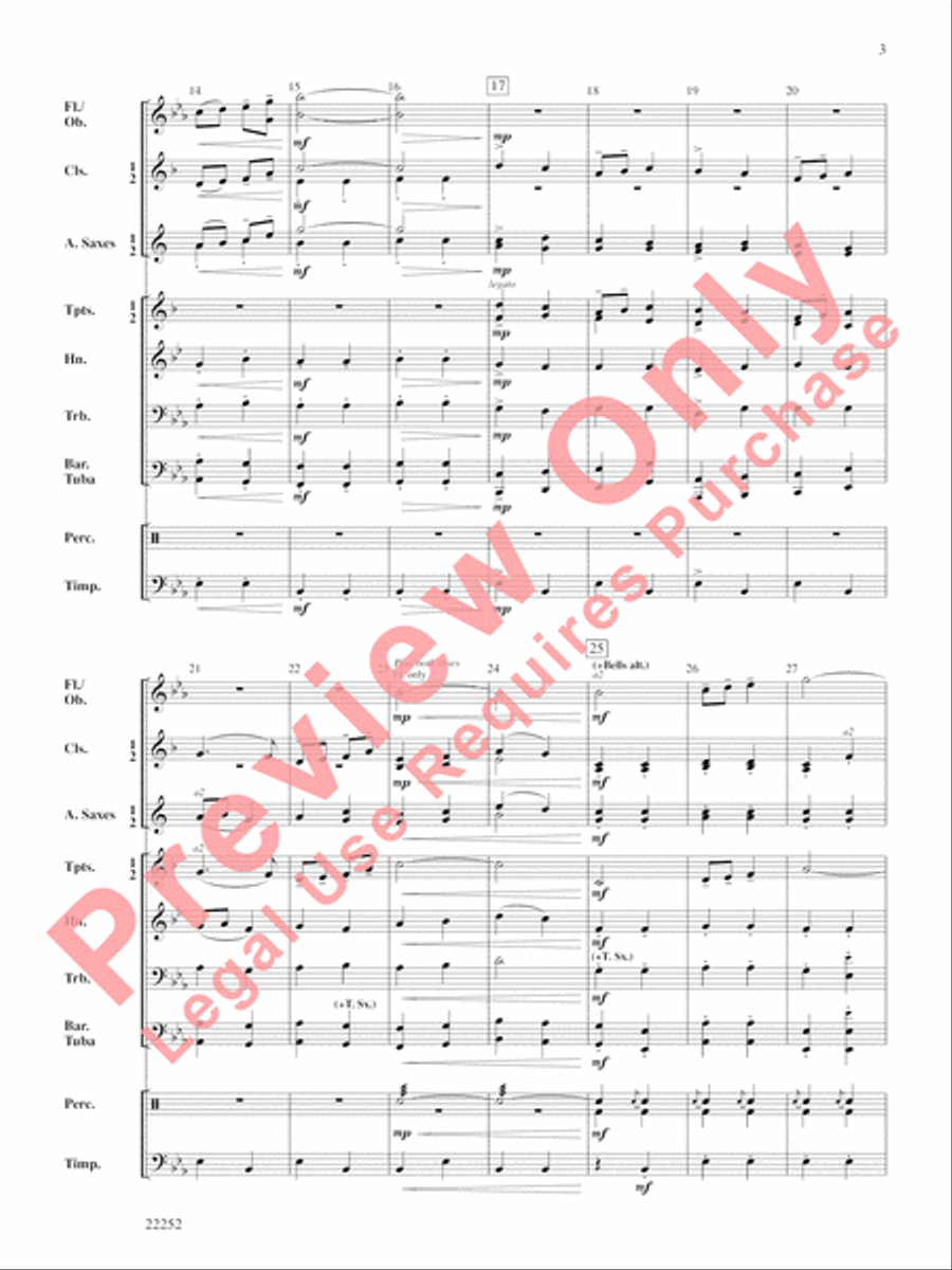 Pomp and Circumstance Marches Concert Band scores gallery preview page 4