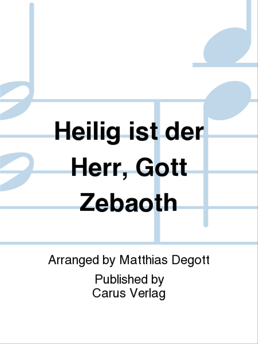 Heilig ist der Herr, Gott Zebaoth 4-Part scores gallery preview page 1