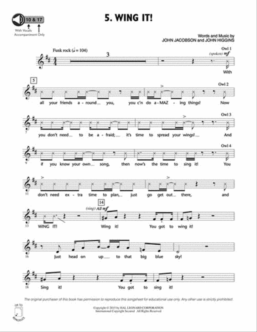 Wing It! Choir scores gallery preview page 8