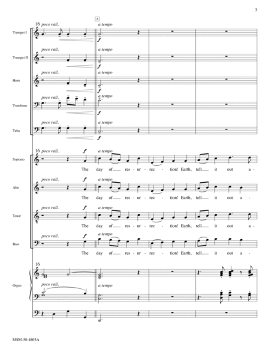 The Day of Resurrection Choir scores gallery preview page 3