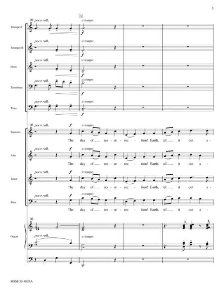 The Day of Resurrection (Downloadable Full Score)