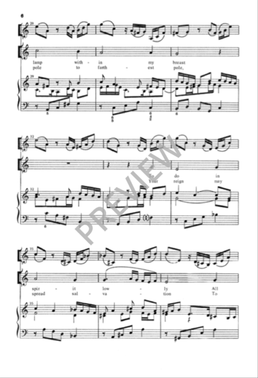 O Lord, How Shall I Meet You / O Jesus, King of Glory 4-Part scores gallery preview page 7
