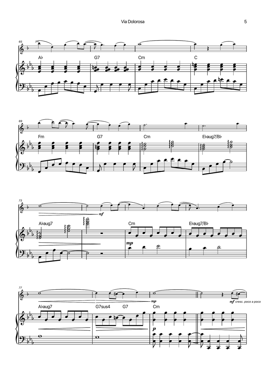 Via Dolorosa Chamber Music scores gallery preview page 5