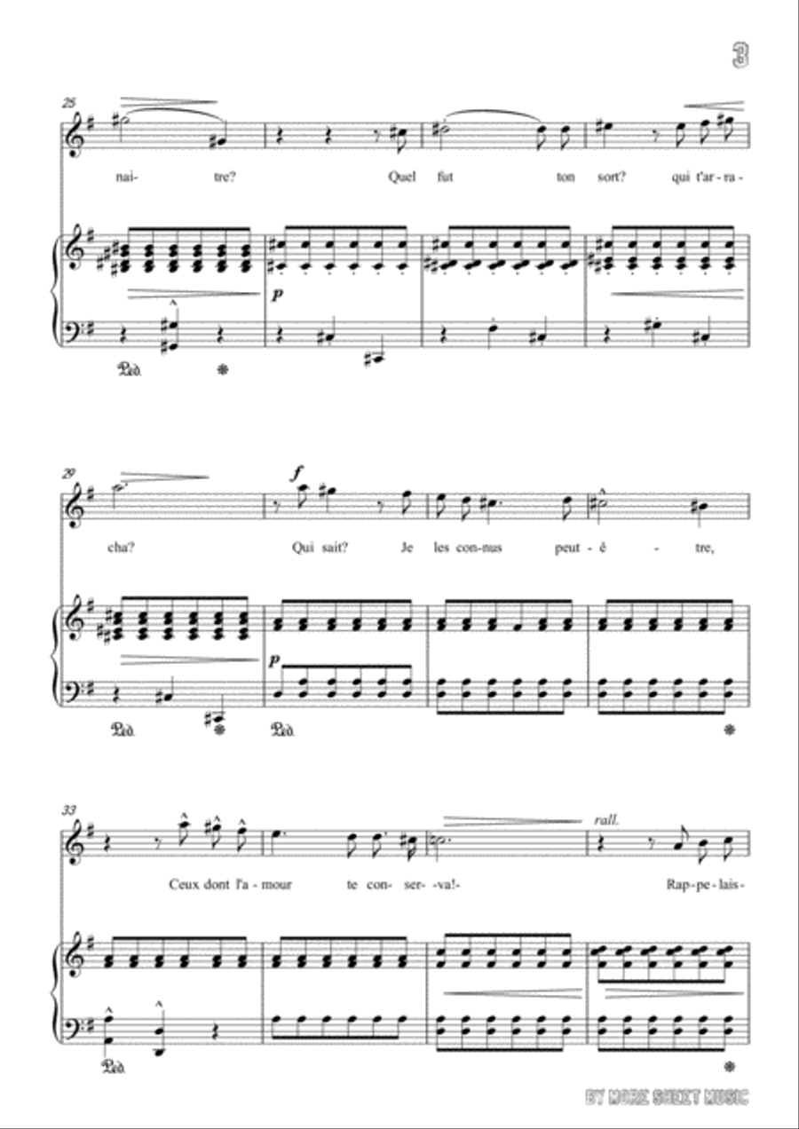 Viardot-Fleur desséchée in G Major,for Voice and Piano