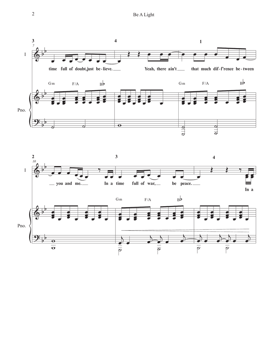 Be A Light SA scores gallery preview page 2