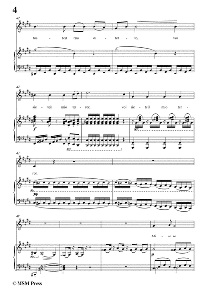 Schubert-Misero pargoletto,in c sharp minor,for Voice&Piano image number null