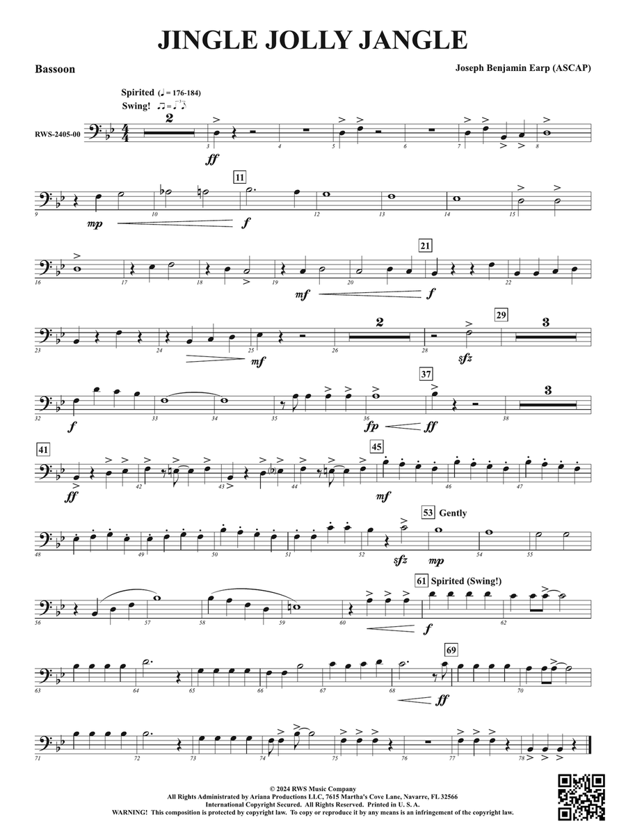 Jingle Jolly Jangle: Bassoon Bassoon scores gallery preview page 1