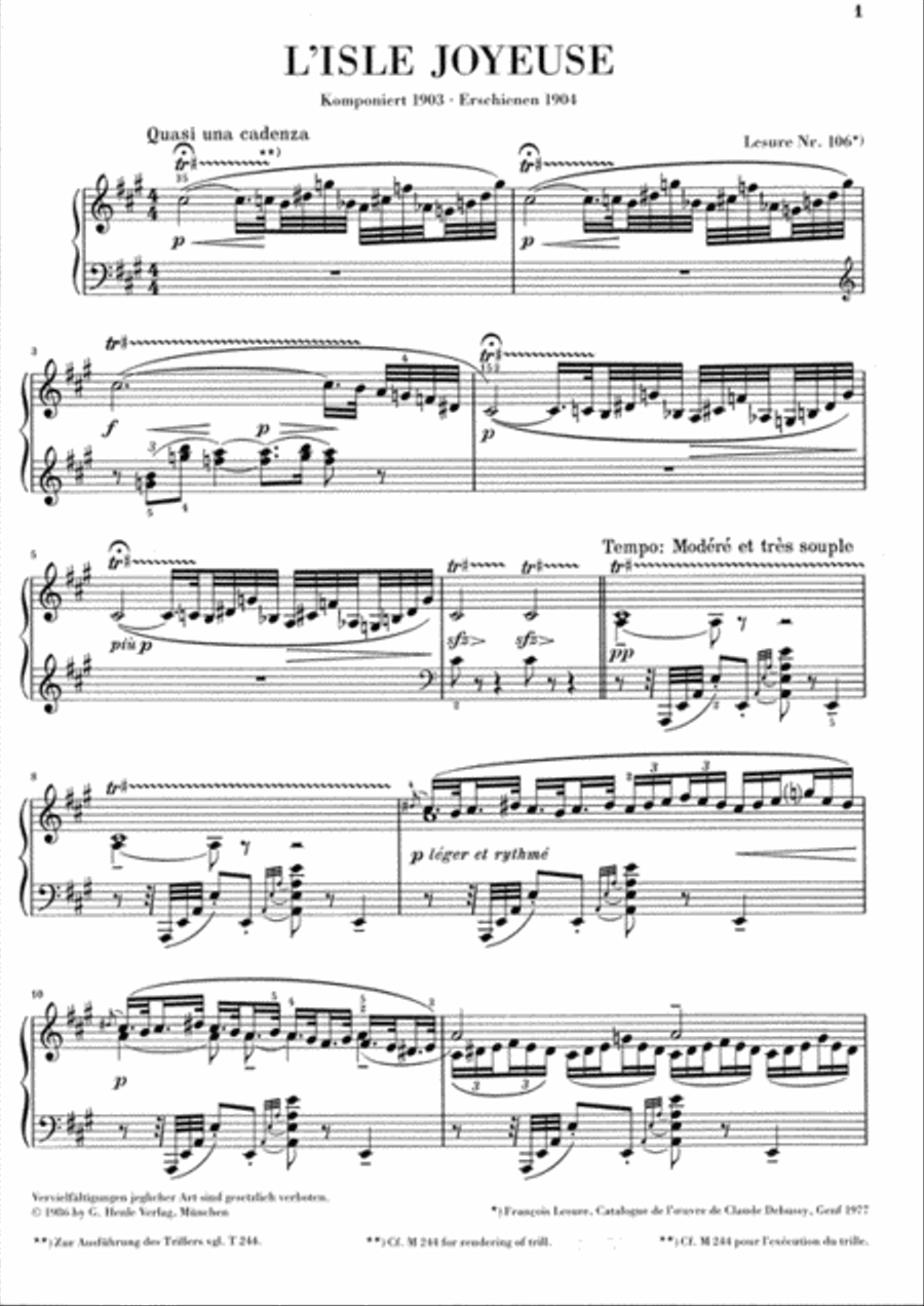 L'Isle Joyeuse L'Isle Joyeuse Piano Solo scores gallery preview page 2
