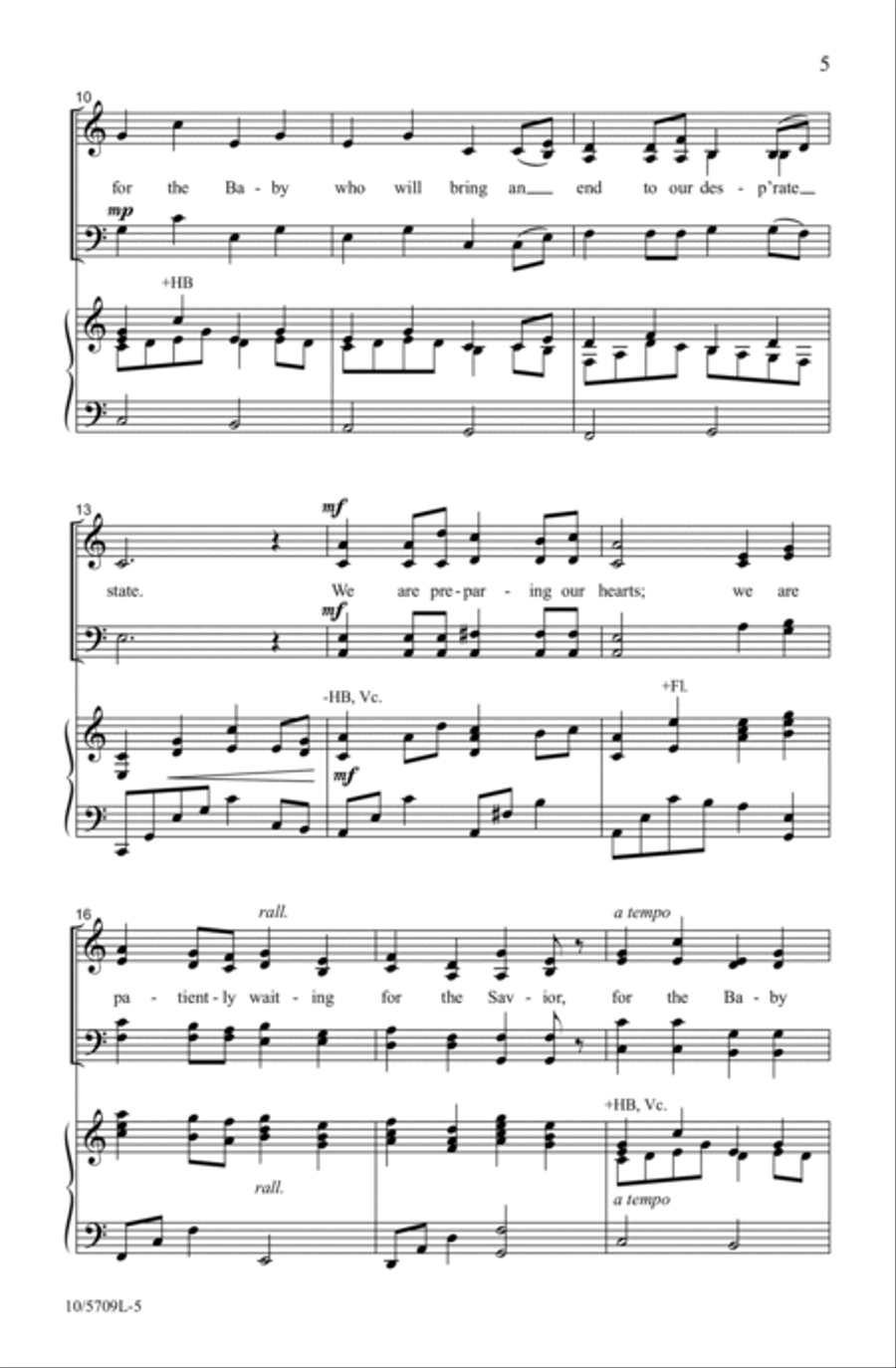Preparing Our Hearts Preparing Our Hearts 4-Part scores gallery preview page 5