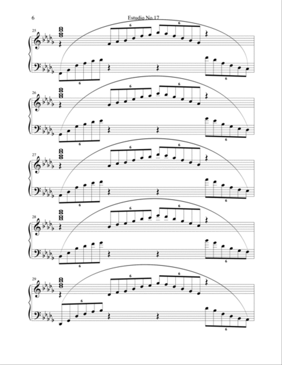 Etude No.17 Piano Method scores gallery preview page 6