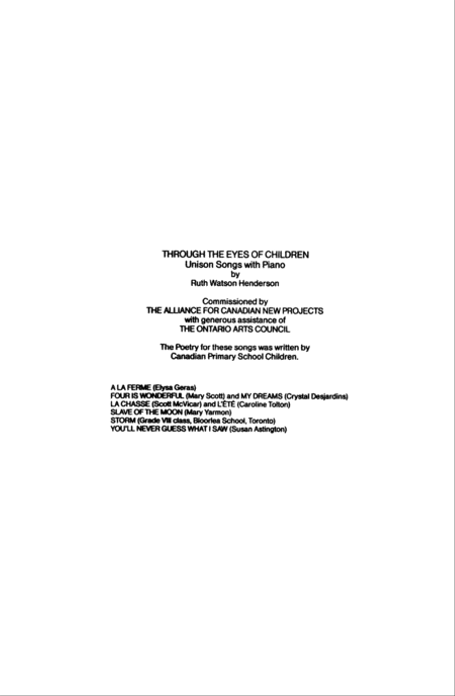 A La Ferme Unison Choir scores gallery preview page 2