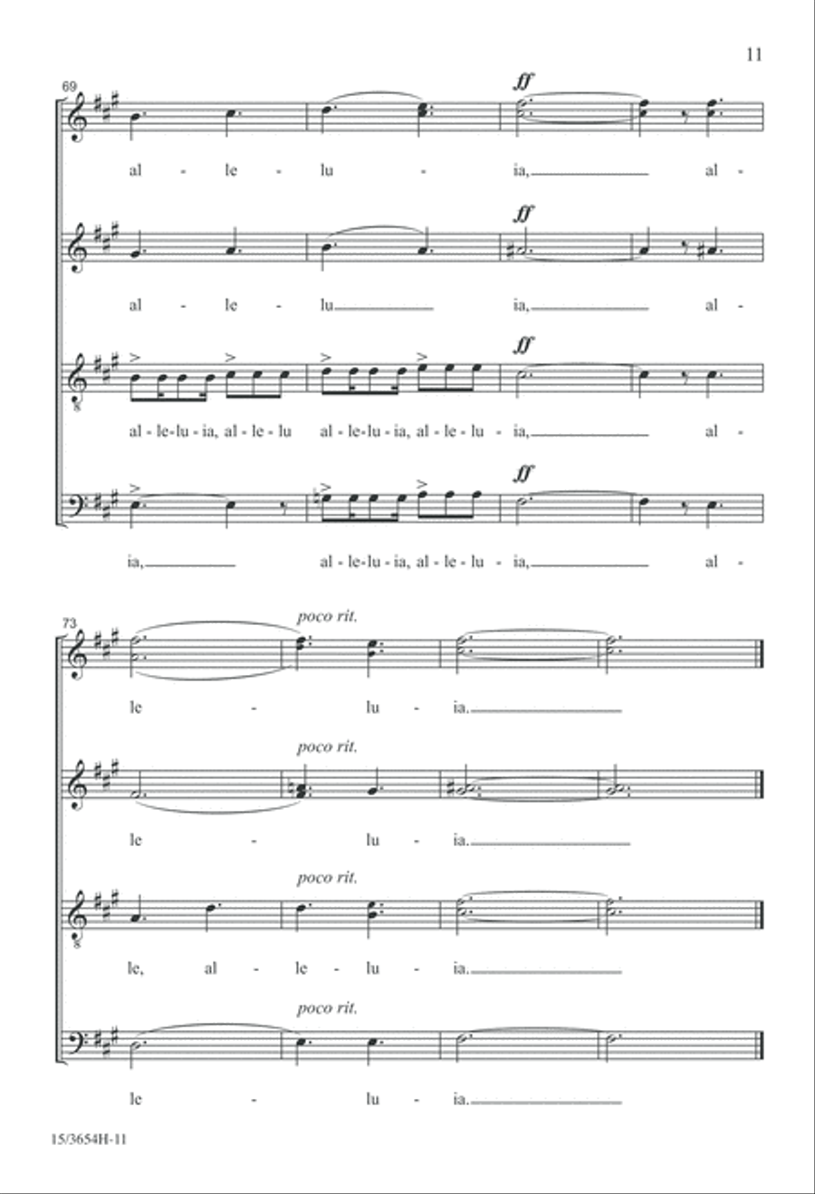 Alleluia Alleluia 4-Part scores gallery preview page 11