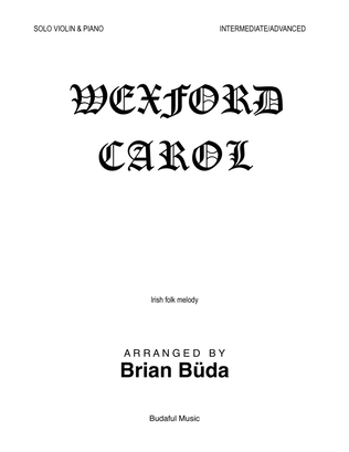 Book cover for Wexford Carol - Violin solo