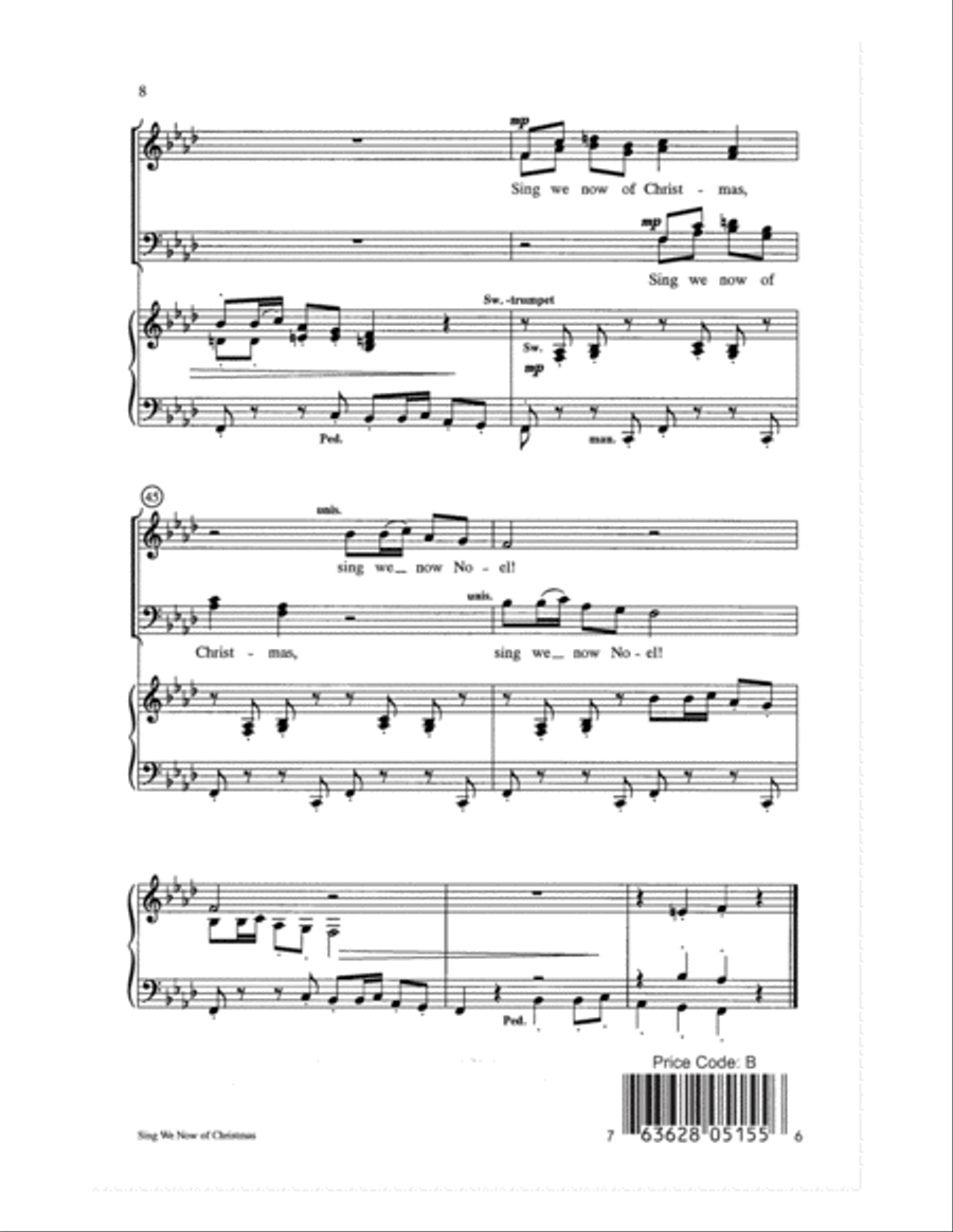 Sing We Now of Christmas Sing We Now of Christmas 4-Part scores gallery preview page 8