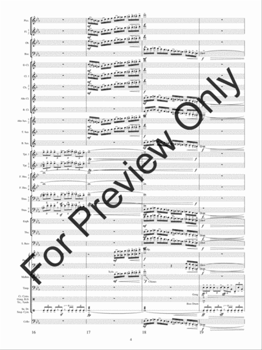 Festival Variations Concert Band scores gallery preview page 7