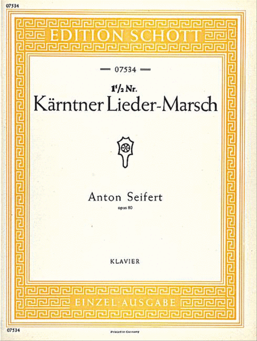 Kaerntner Lieder March Piano Piano Solo scores gallery preview page 1