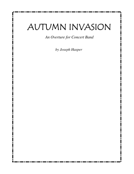 Autumn Invasion (Concert Band, Grade 3) image number null