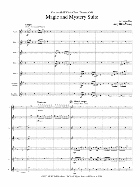 The Magic and Mystery Suite for Flute Choir