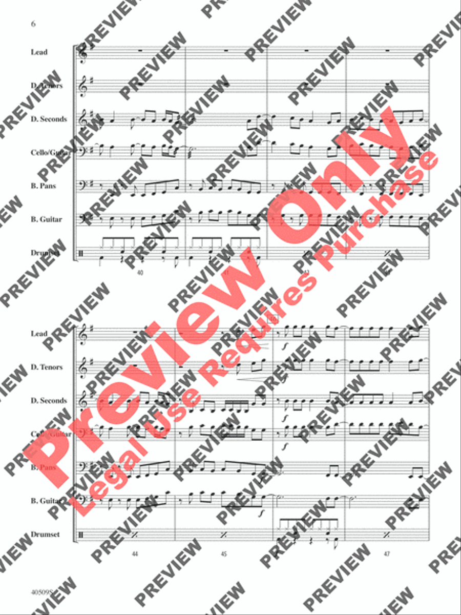 Any Way You Want It Steel Drum Band scores gallery preview page 15