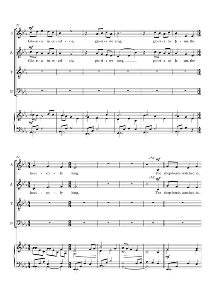 The Heavenly King (a new Christmas Carol for SATB choir and piano) by Simon Peberdy image number null