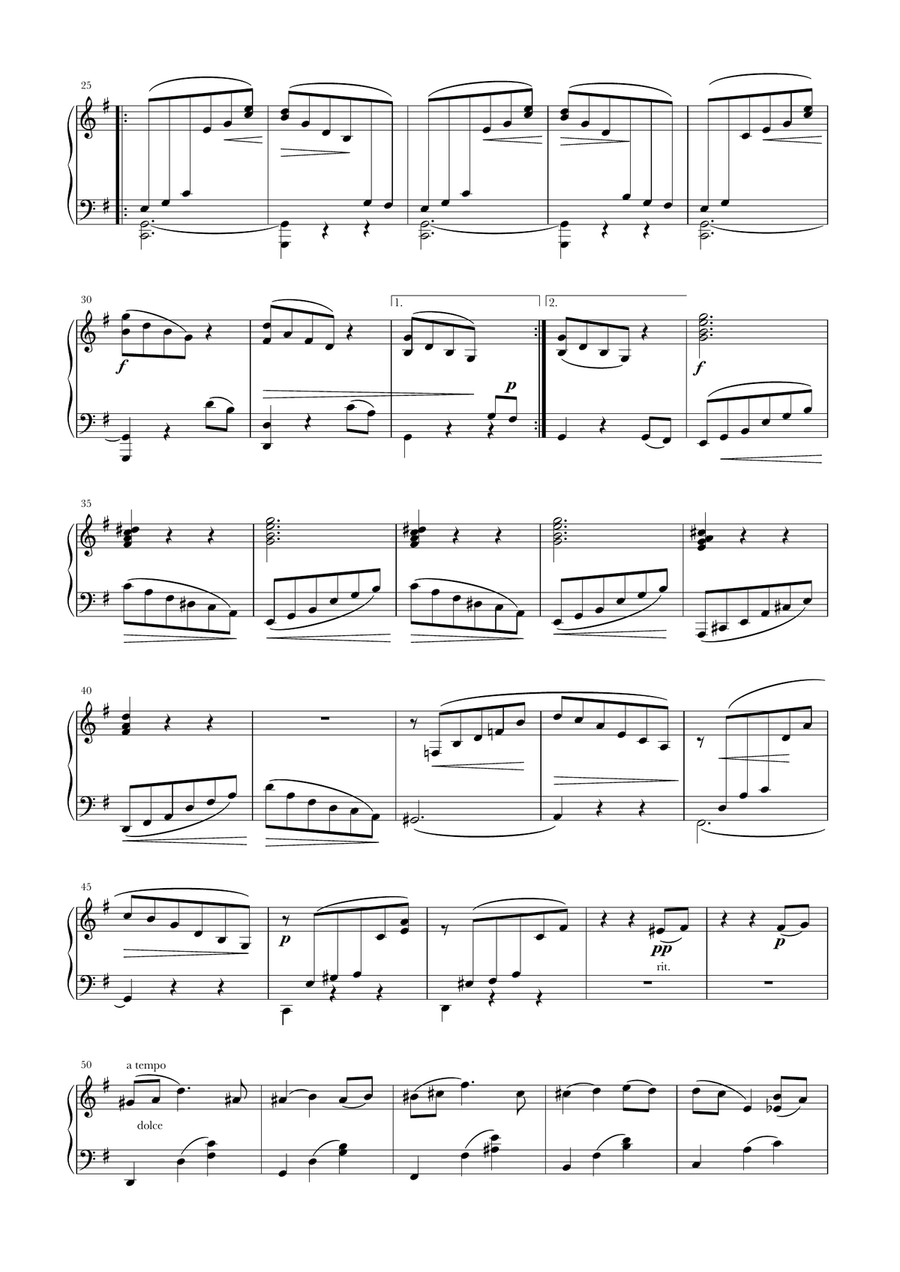 Etude in G Op.107No. 7 Piano Method scores gallery preview page 2