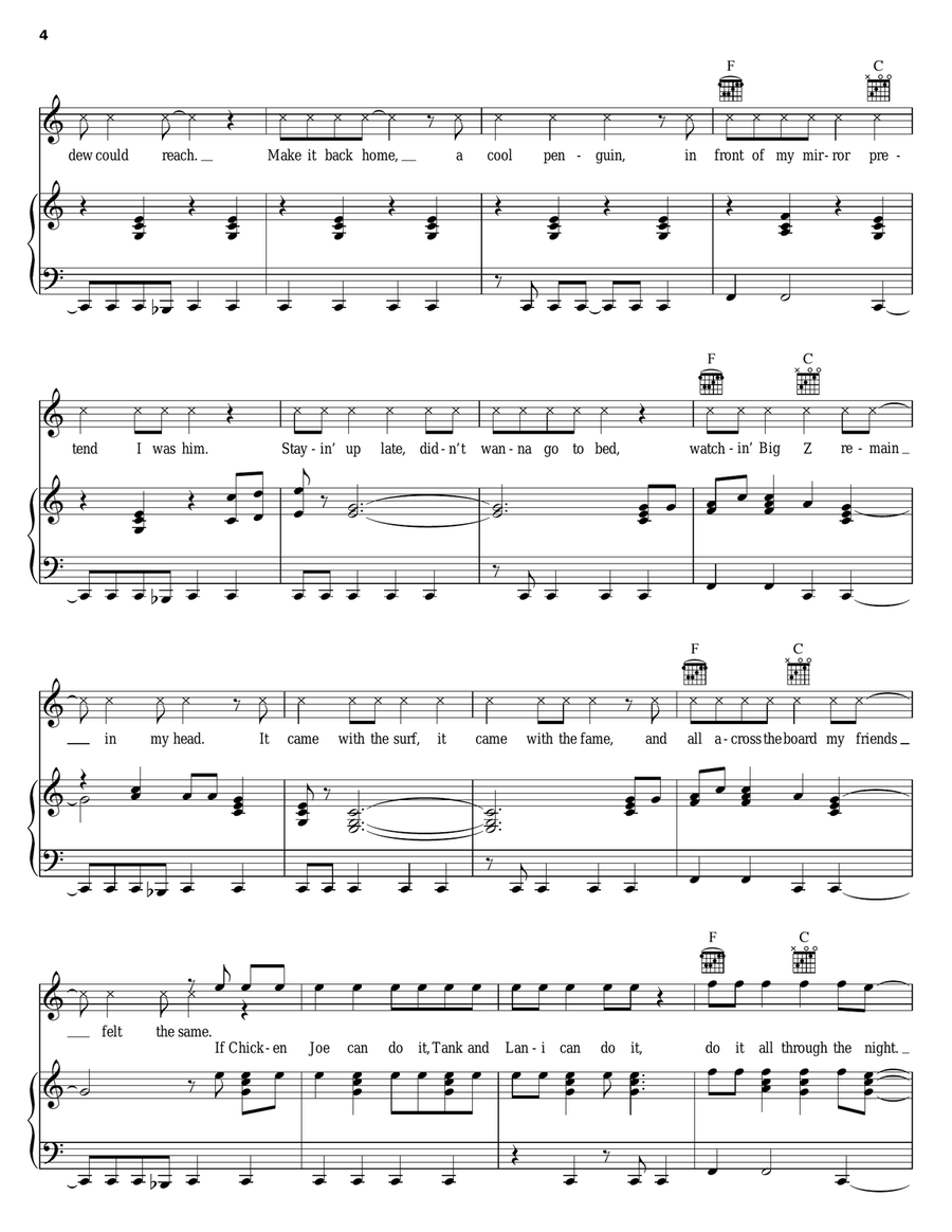 Reggae Got Soul Piano, Vocal, Guitar scores gallery preview page 4