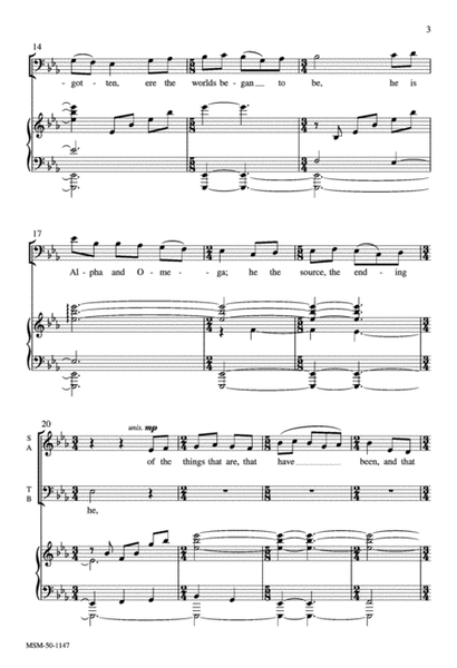 Of the Father's Love Begotten (Choral Score) image number null