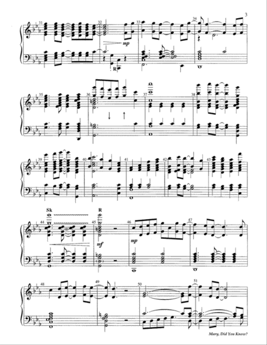 Mary, Did You Know? Choir scores gallery preview page 3
