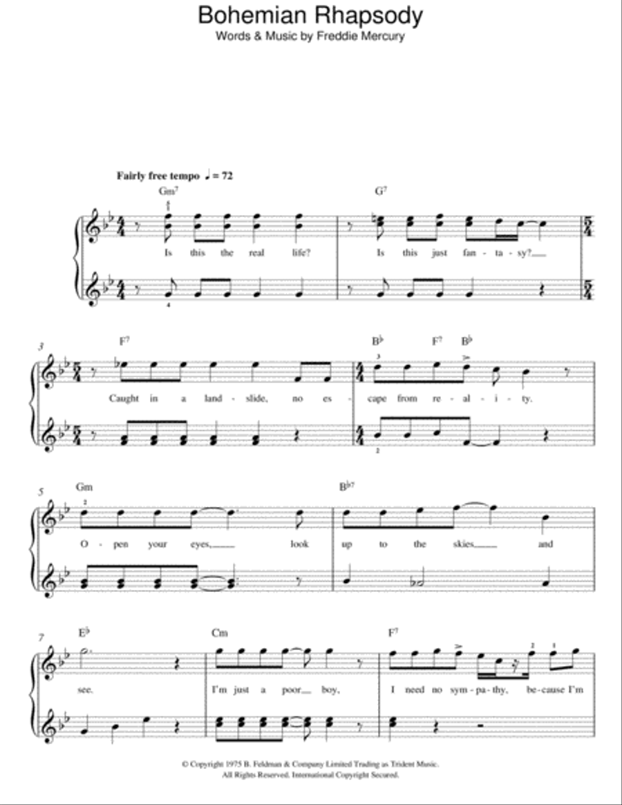 Bohemian Rhapsody Voice scores gallery preview page 1