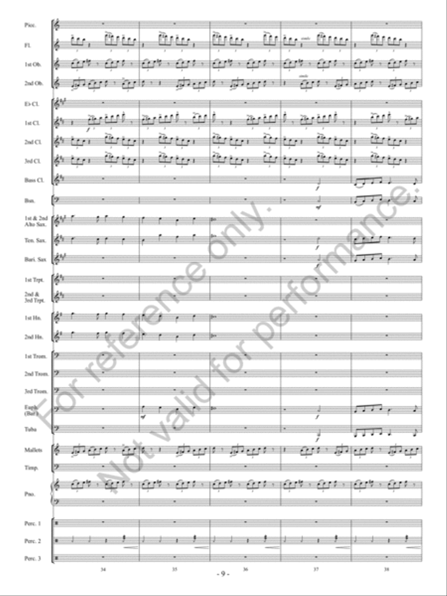Downtown Scherzo Concert Band scores gallery preview page 10