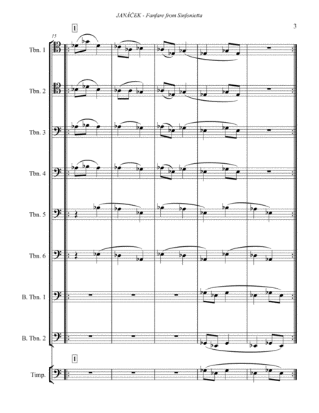 Fanfare from Sinfonietta for Trombone Ensemble & Timpani