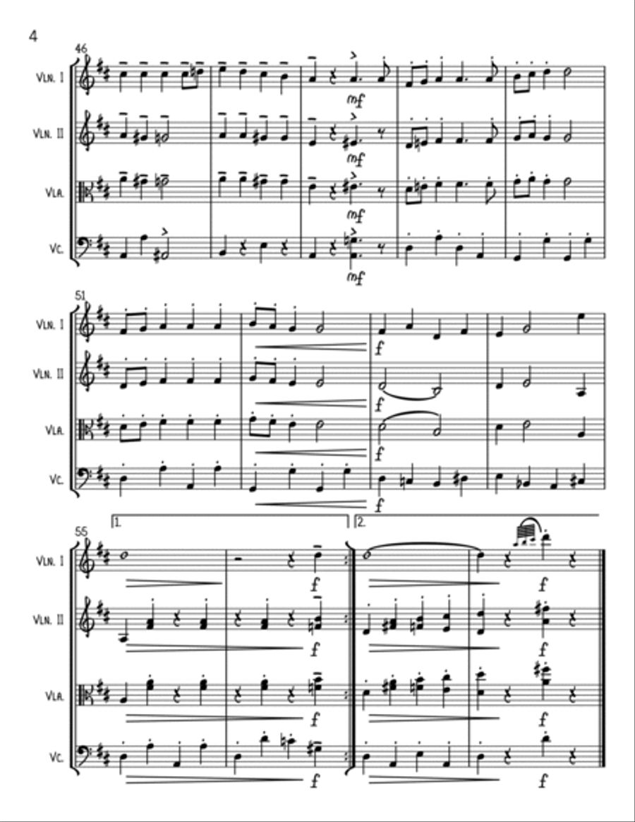 Santa Claus Is Comin' To Town String Trio scores gallery preview page 4