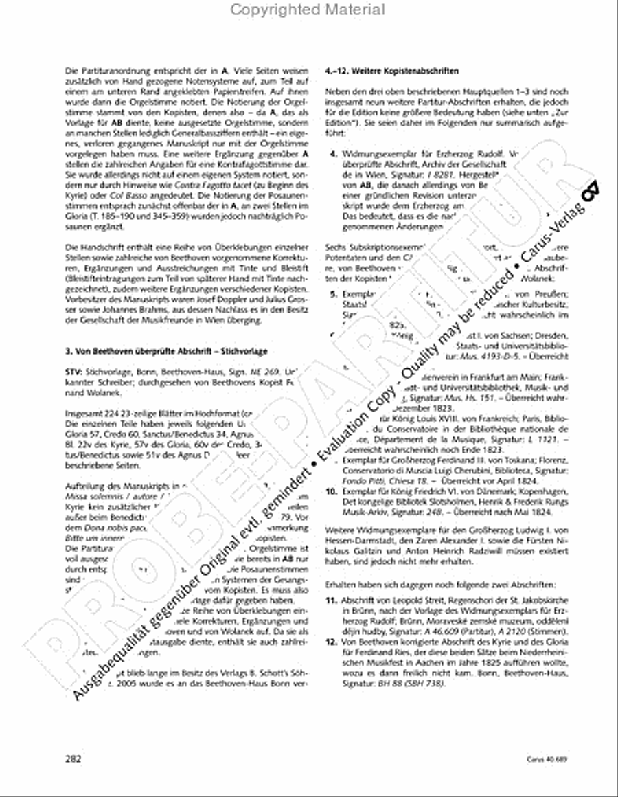 Missa solemnis Missa solemnis 4-Part scores gallery preview page 298