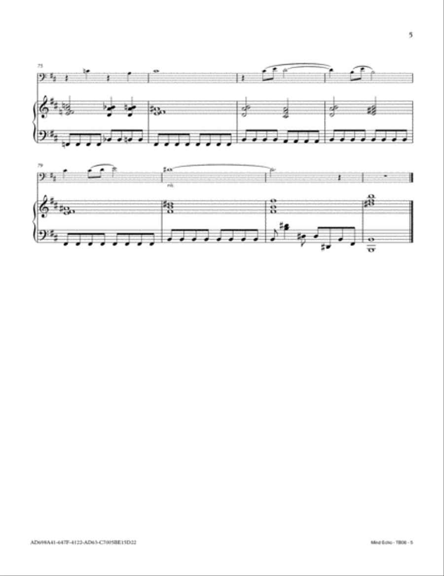 Mind Echo Mind Echo Piano scores gallery preview page 5